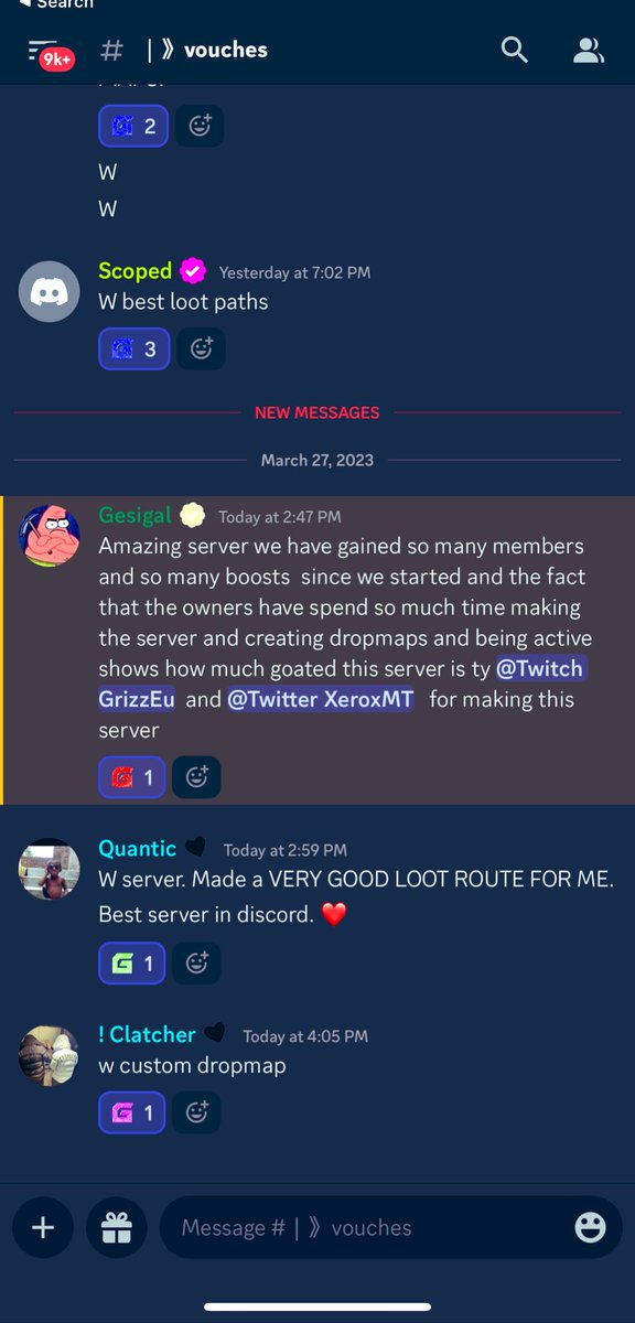 GrizzEu on Twitter "Our recent VOUCHES Join our discord for all