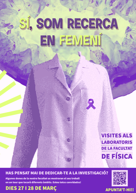 Les doctorandes de <a href="/FisicaUB/">Facultat de Física UB</a> us conviden a conèixer els #Labs de la facultat i preguntar tots els vostres dubtes sobre com és la vida d'una #investigadora!🔥

🗓️28 i 29 de març
👥Amb l' <a href="/a_climent13/">Ana Climent</a> i la Judith Ardèvol de l'<a href="/ICC_UB/">ICCUB</a> 

🔗serviparticules.ub.edu/activitats/tal…

#Referents #Recerca