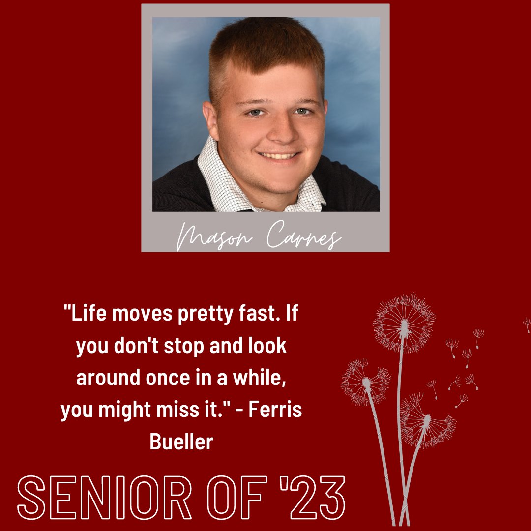 WCDistrict235's tweet photo. The next senior we are honoring is Mason Carnes.

Congratulations to Marson Carnes on his upcoming graduation from West Central High School. We are proud of you! #WCHeatPride https://t.co/dJi2k1ITI9