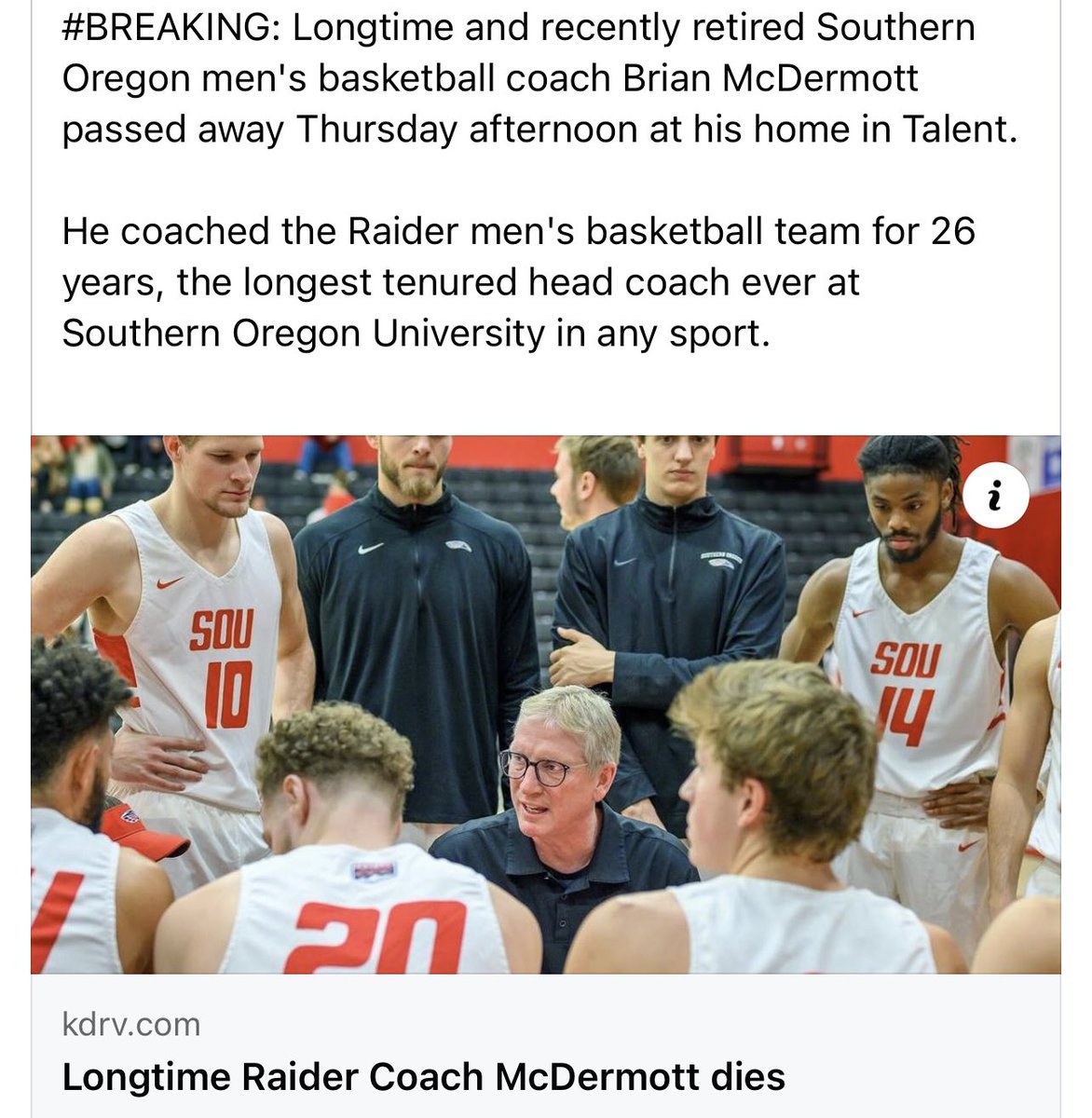 coachMinor3's tweet photo. Taken far too young! One of the really good guys in the world. I’m torn up by the loss of a mentor, Coach Mac. I will always appreciate what Coach did for me during a very difficult time in my life! #RIPCoachMac https://t.co/WeGRiKiD0Z