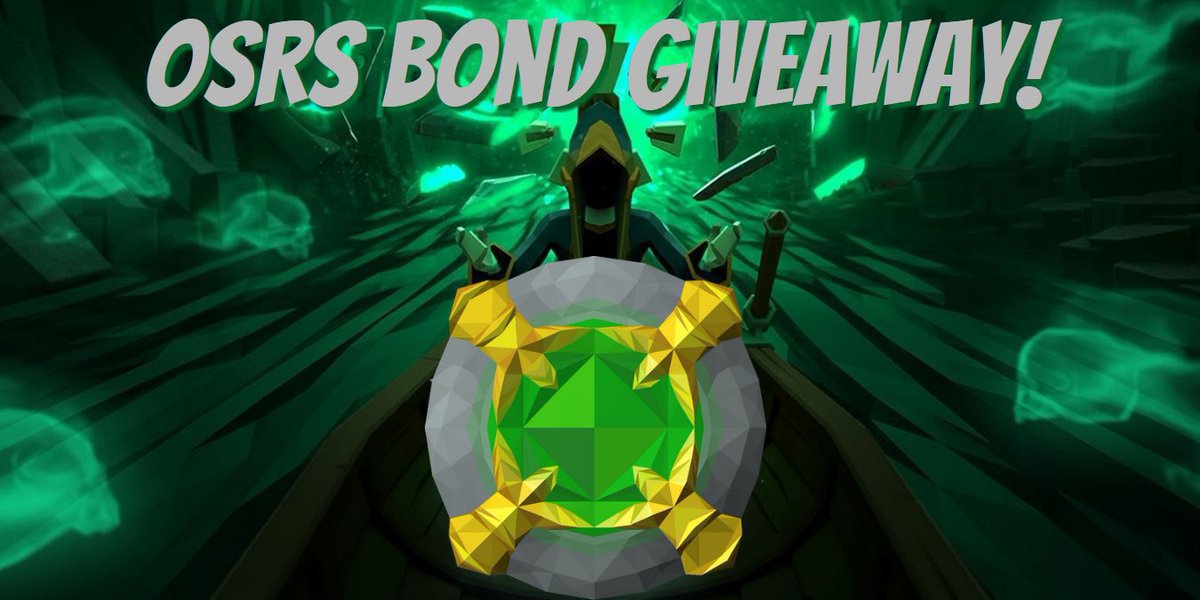 99SlayerTab's tweet photo. 💰#Runescape #Giveaway💰 

Bond Giveaway 2️⃣ Winners!
Good luck everyone🤞

How to enter: 
- Follow @45Dafence ✅
- Like &amp; Retweet this post ✅
- Comment your #OSRS username ✅

Giveaway donated by @45Dafence 👏 https://t.co/mSGaekXSKO