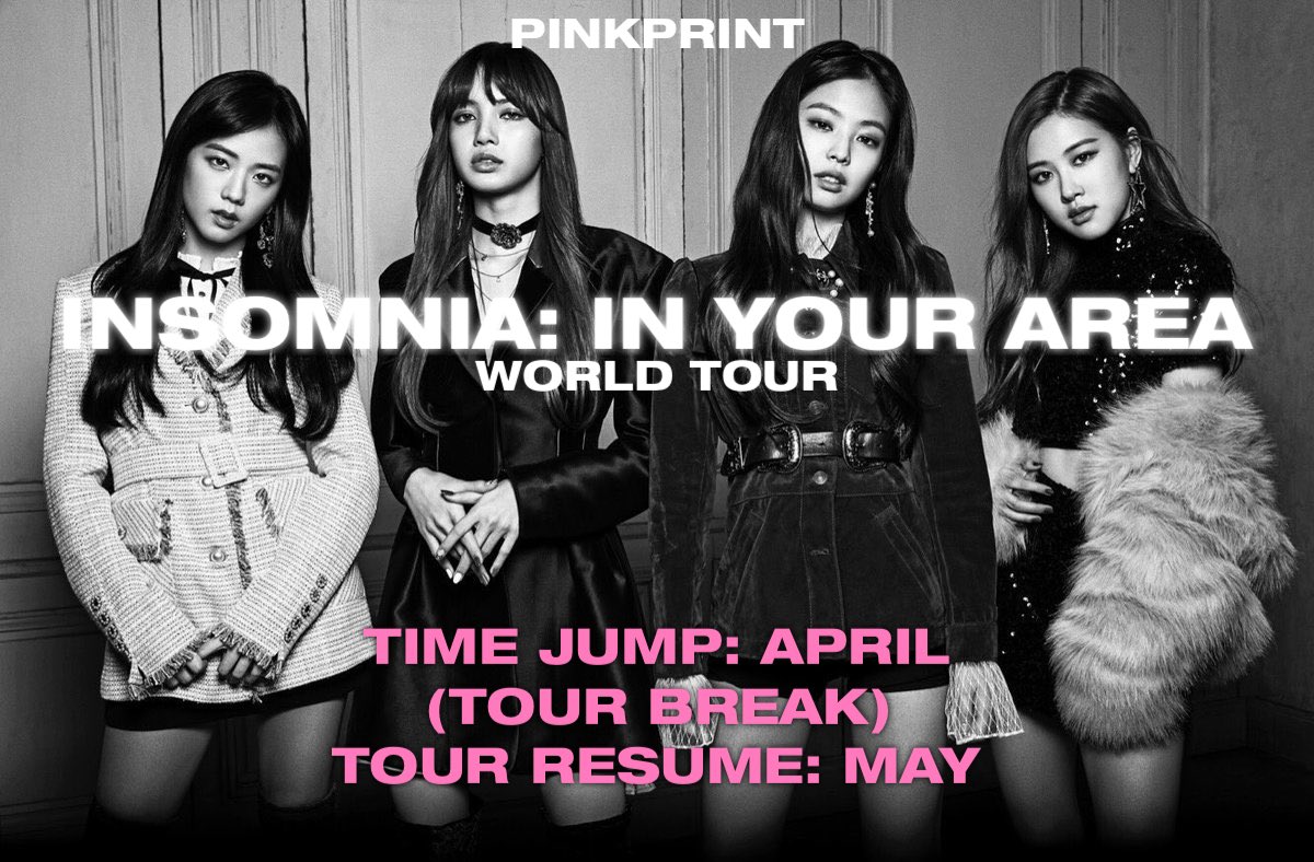 pinkprintgirls's tweet photo. 🌙 - TIME JUMP: *April*

Thank you so much #PLYNKS in understanding our restful break during the month of April for our WORLD TOUR! We will meet you guys again in May for our OCEANIA leg! 🫶🏼

🔗 https://t.co/FHBPGecIfF https://t.co/l1qvAeN1CO