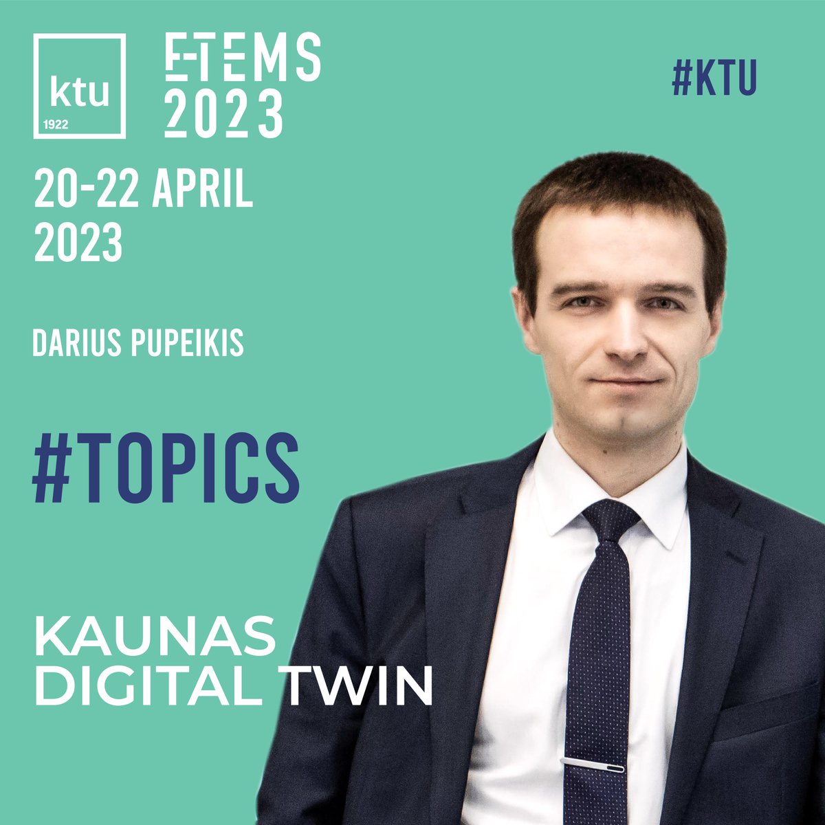 #ExploreTheTopics

🎙️Darius Pupeikis “KAUNAS DIGITAL TWIN”

🟣The project "Kaunas Digital Twin" is focused on the digitalization of the built environment, by giving an emphasis on the University Campus, Old Town, and central city areas.