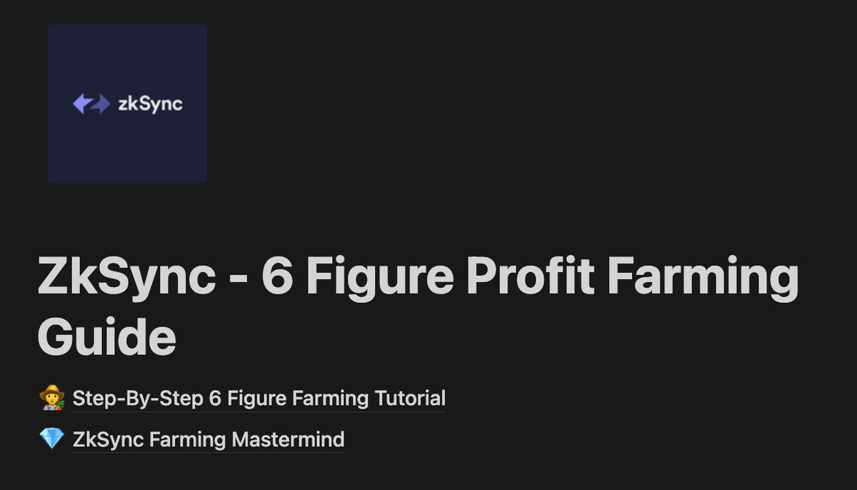 I made over $100,000 on the $BLUR Airdrop

<a href="/zksync/">ZKsync (∎, ∆)</a> is the next big airdrop, but EVERYONE is doing it wrong.

I've created this guide to show you exactly what you need to do instead.

If you'd like access, retweet and comment 'Airdrop' and I'll DM you access