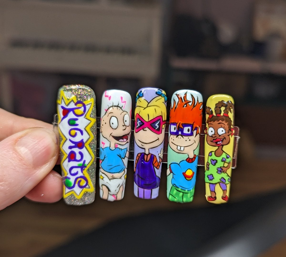 Rugrats set! Handpainted by me - using all <a href="/PureNailsUK/">Pure Nails</a> products