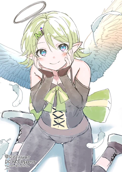 最近描かせて頂いた よその子(三枚目Misskey.art派生キャラ) 