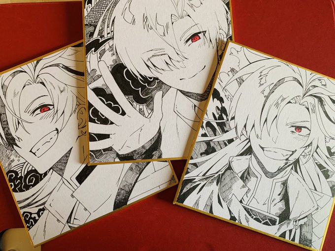 高杉晋作(手描き色紙)3枚BOOTHに置きました〜よろしければお手元に… 