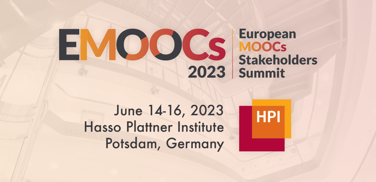 openHPI's tweet photo. Join us at the #EMOOCs conference in June! Register now and secure the #EarlyBird rate: https://t.co/aJ2RLNOFla https://t.co/h9ZLWi2FA6