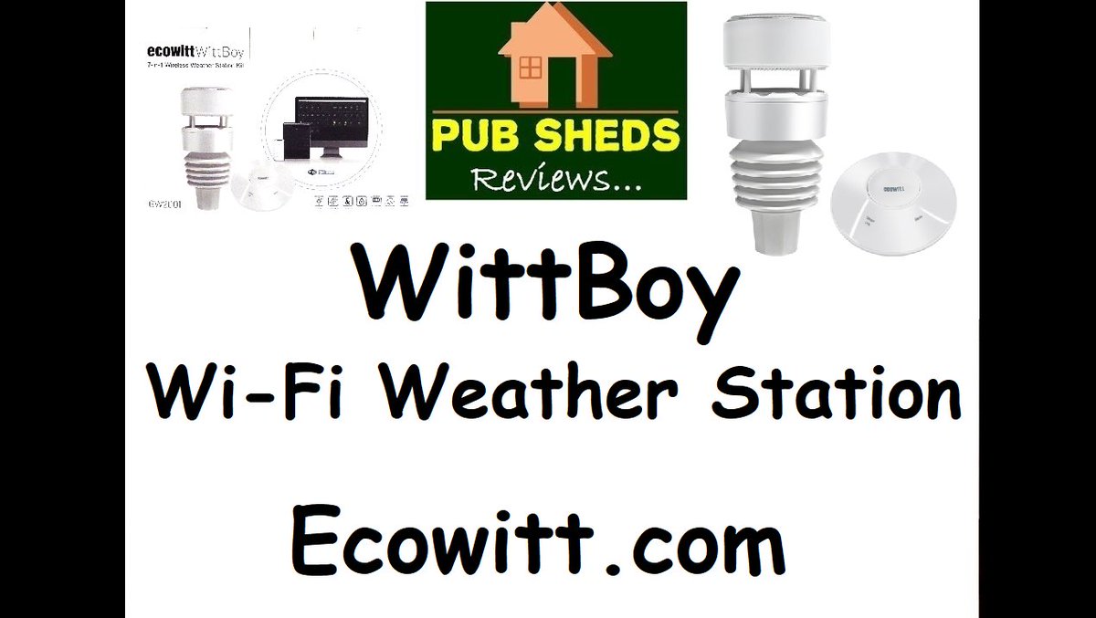 Check out the Pub Sheds review of the WittBot 7-in-1 wireless weather station from Ecowitt.com: youtu.be/R2nu4L0aazQ @ecowittweather