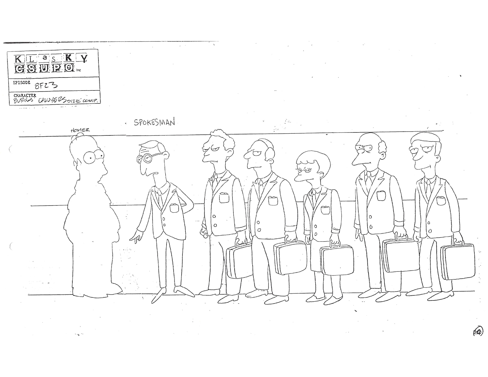 Simpsons Production Art on Twitter "Here's the model sheet for Burn's