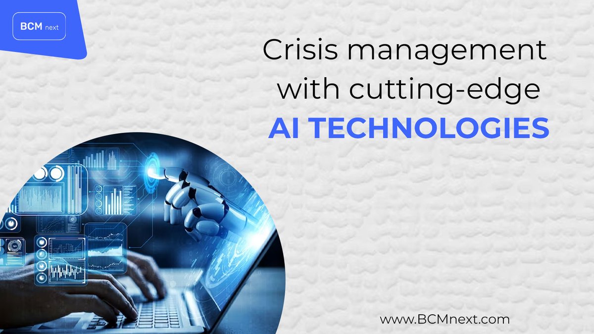 BCM_next's tweet image. AI can help a chief risk officer by providing insights and noticing trends, which can help them identify, assess, and manage potential business risks.
Visit us: bcmnext.com 
.
#crisismanagement #bcmnext #crisis #resilience #emergencymanagement #disasterrecovery