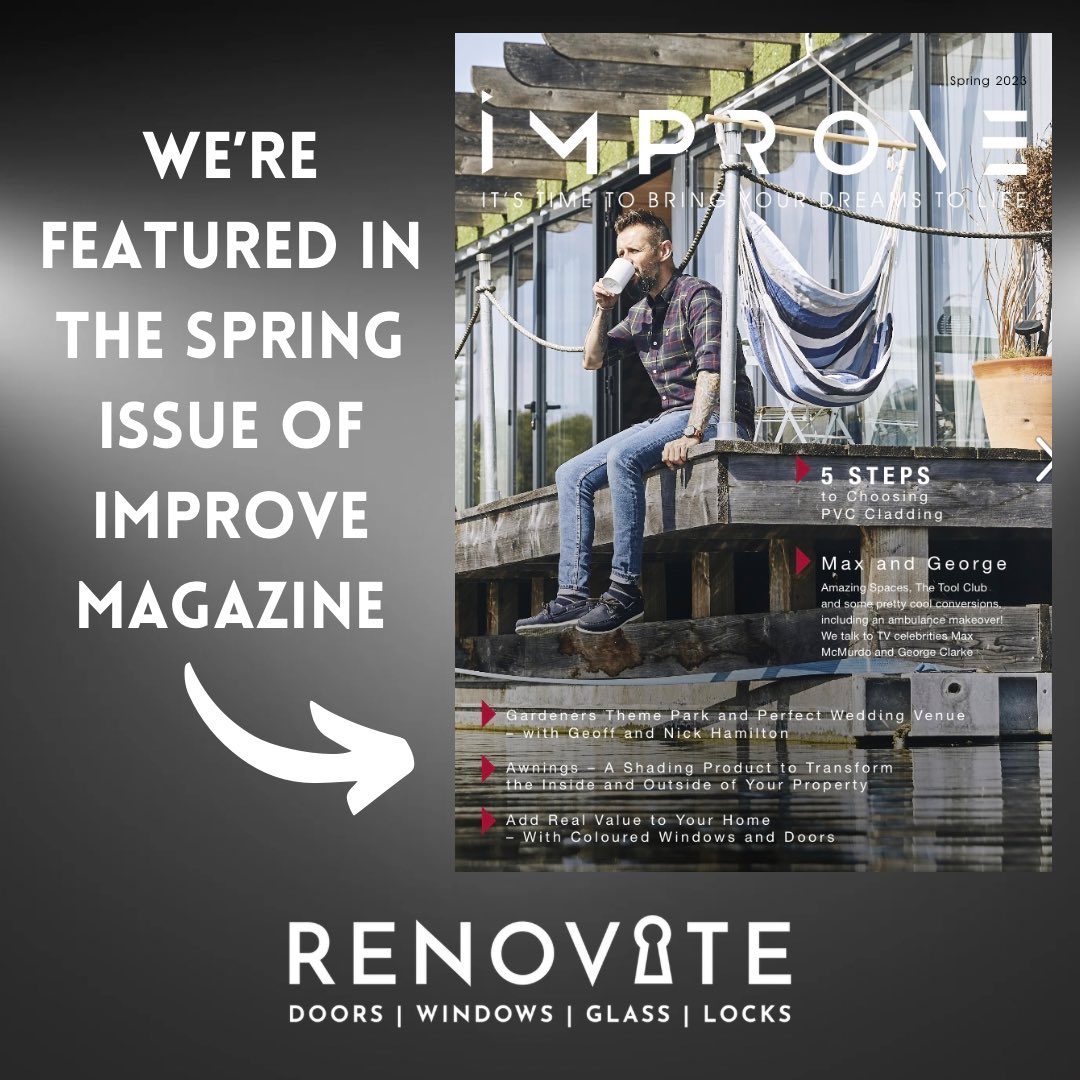 We’re proud to announce that following on from our work at Gaz &amp; Emma’s home installing 98 <a href="/residence9/">Residence Collection</a> windows, we’re featured in the Spring 2023 issue of <a href="/Improve_Mag/">Improve Magazine</a>!  

👀Head to pages 24/25 &amp; take a look at: issuu.com/glass_news/doc… 

#windows #leeds #renovation