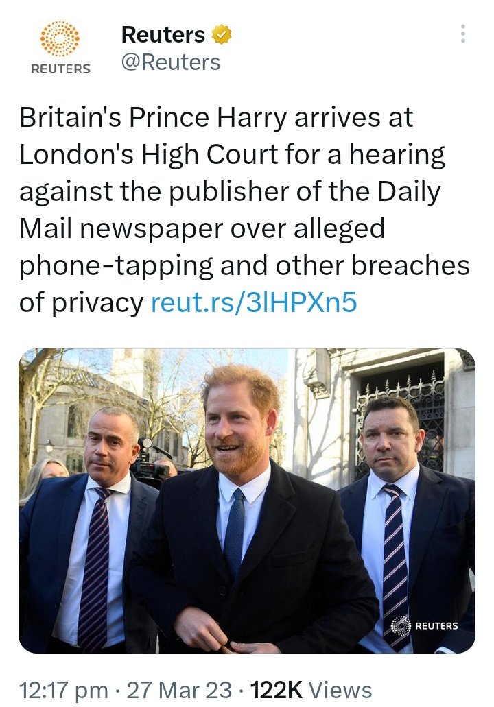 ArchewellBaby's tweet photo. The world will not only be talking about Prince Harry today, but also the Daily Mail's illegal news gathering activities 🙂 https://t.co/7SPLell240