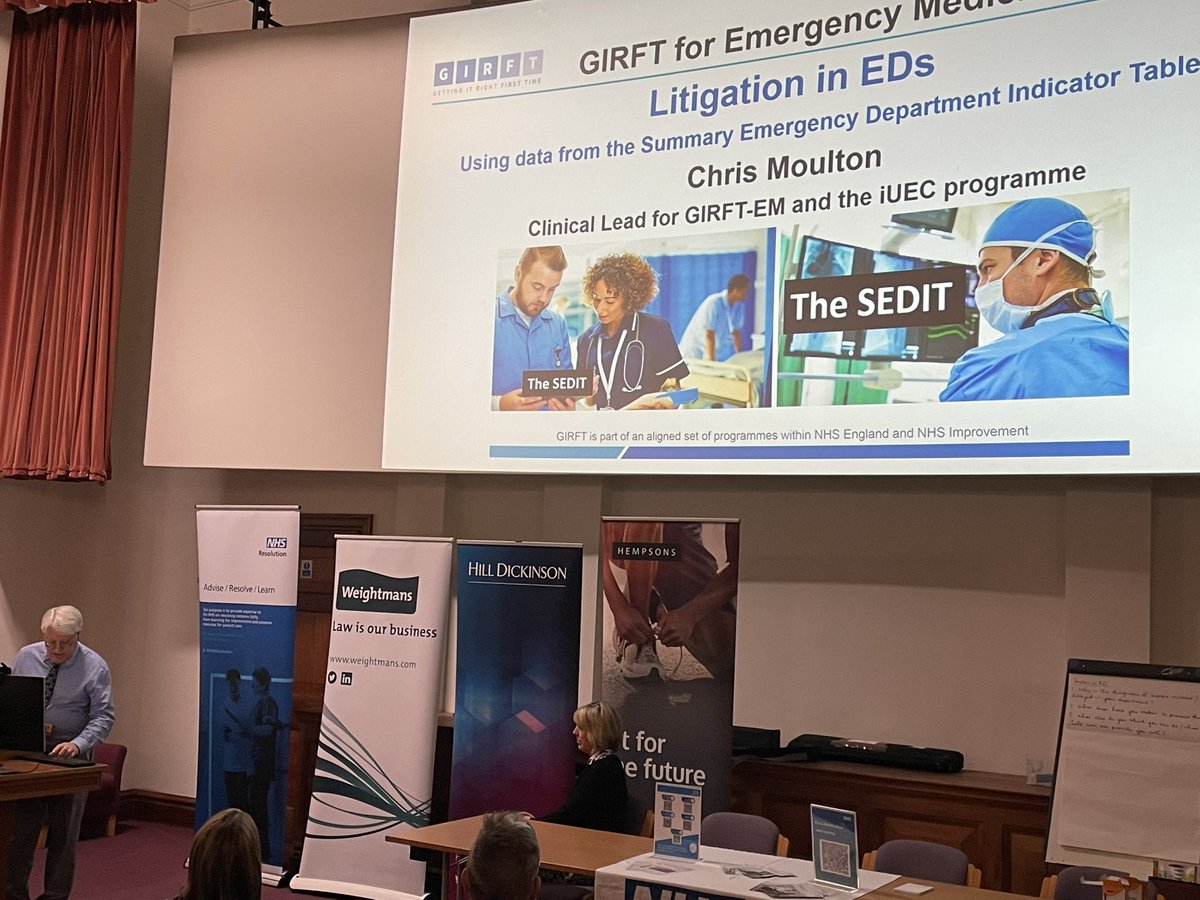 JonathanJHeap's tweet photo. Great to be supporting @nhsresolution with an event today on learning from emergency department claims, with speakers from #GIRFT, Royal Bolton Hospital and The UK Sepsis Trust @hdhealth https://t.co/fkJqV5EVIc