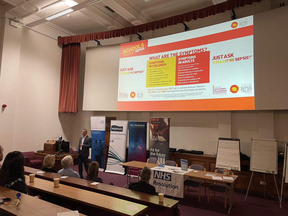 JonathanJHeap's tweet photo. Great to be supporting @nhsresolution with an event today on learning from emergency department claims, with speakers from #GIRFT, Royal Bolton Hospital and The UK Sepsis Trust @hdhealth https://t.co/fkJqV5EVIc