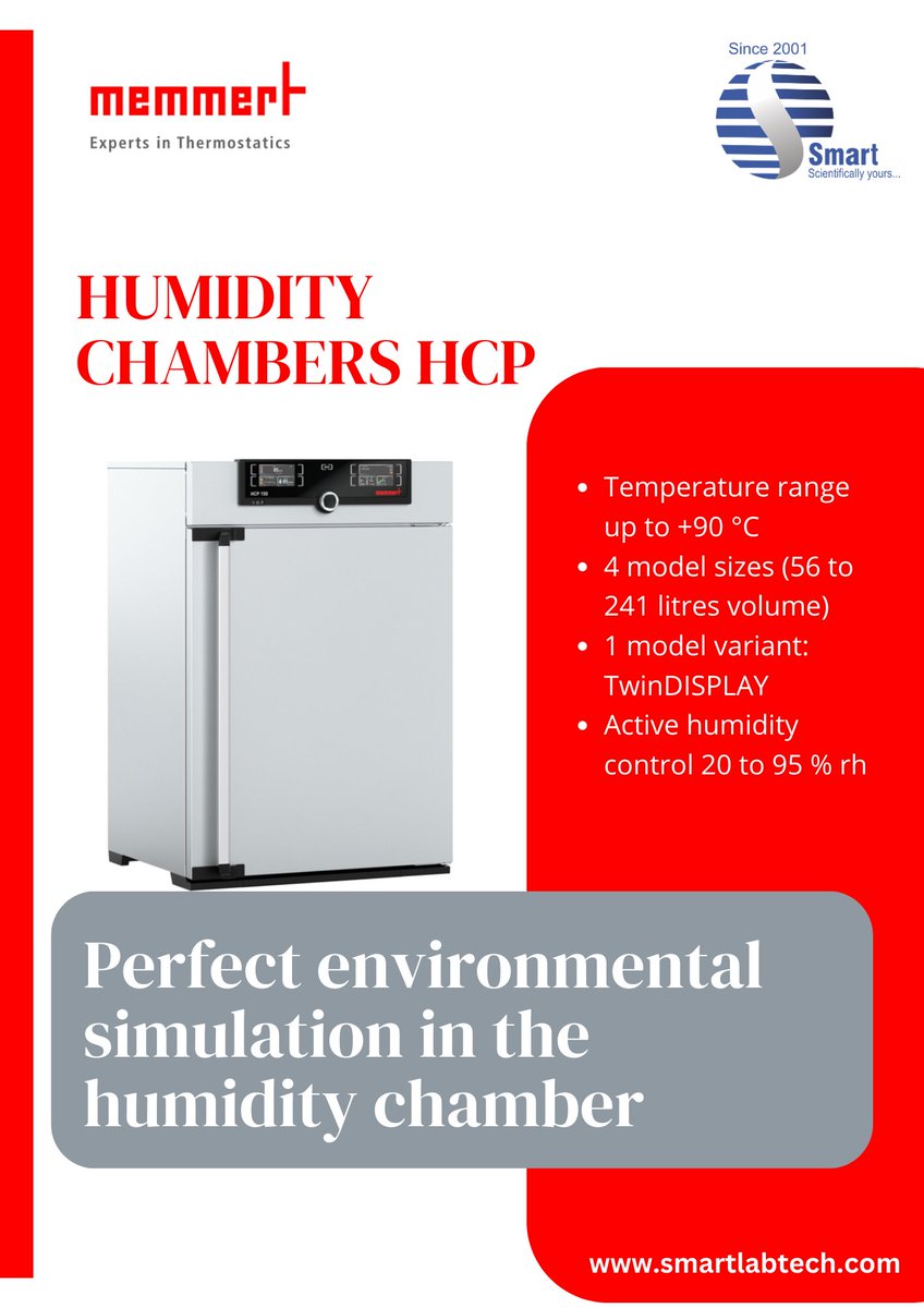 SmartLabTech2's tweet photo. Smart Labtech Promotes Memmert – an innovation leader in the development of heating ovens, incubators, climate chambers, water baths and oil baths .
E-mail us : marketingsupport@smartlabtech.net
#smartlabtech #memmert #climatecontrol #temperaturecontrol #humidity #temperature https://t.co/9Z9xgoo6Gc