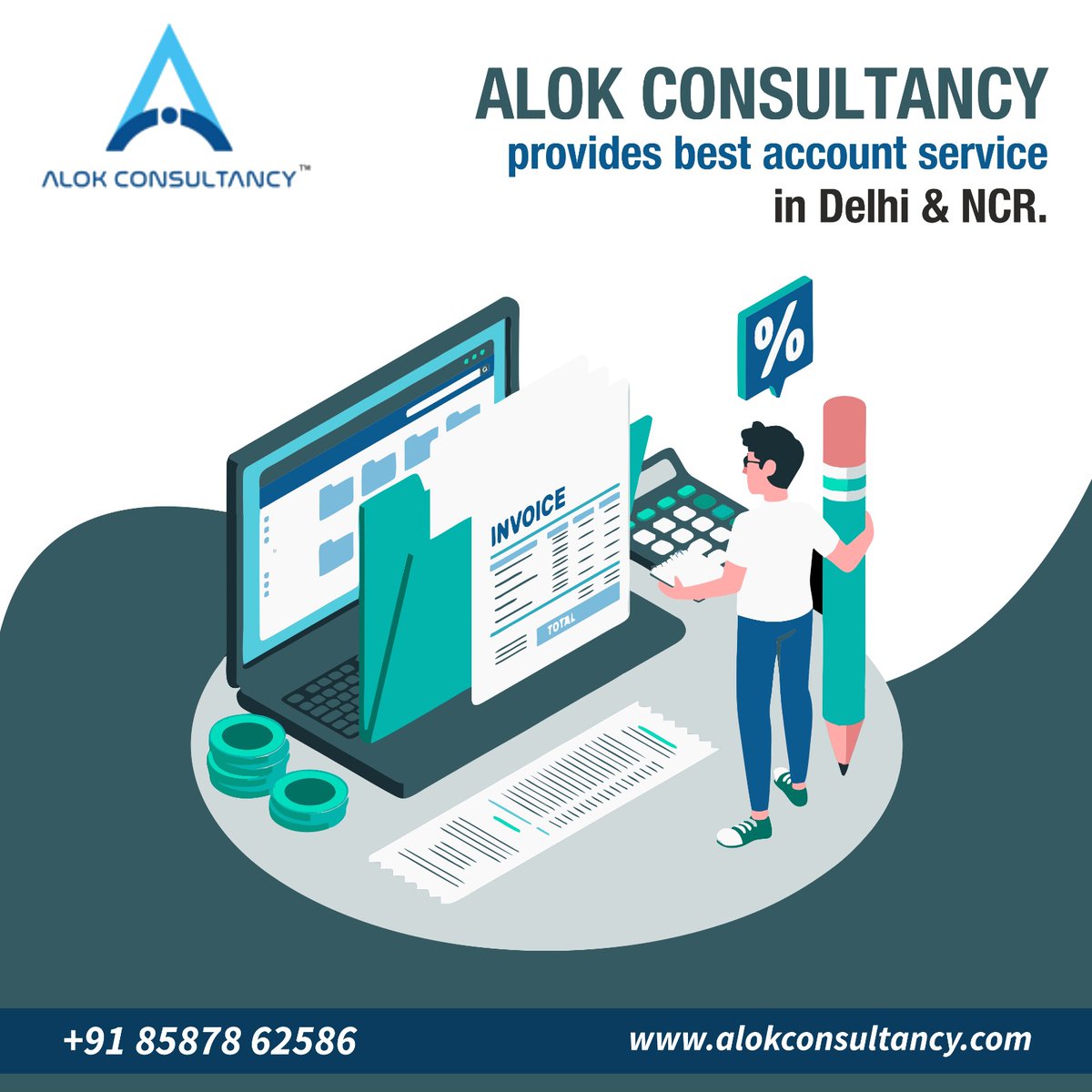 Maintaining tax books is highly essential for taxation and avoiding huge penalties from the government.  we work to ensure that none of our clients faces any issues in accounting. 
Call 8587862586 
alokconsultancy.com
#alokconsultancy 
#PFConsultant
#caservice
#Esiservice