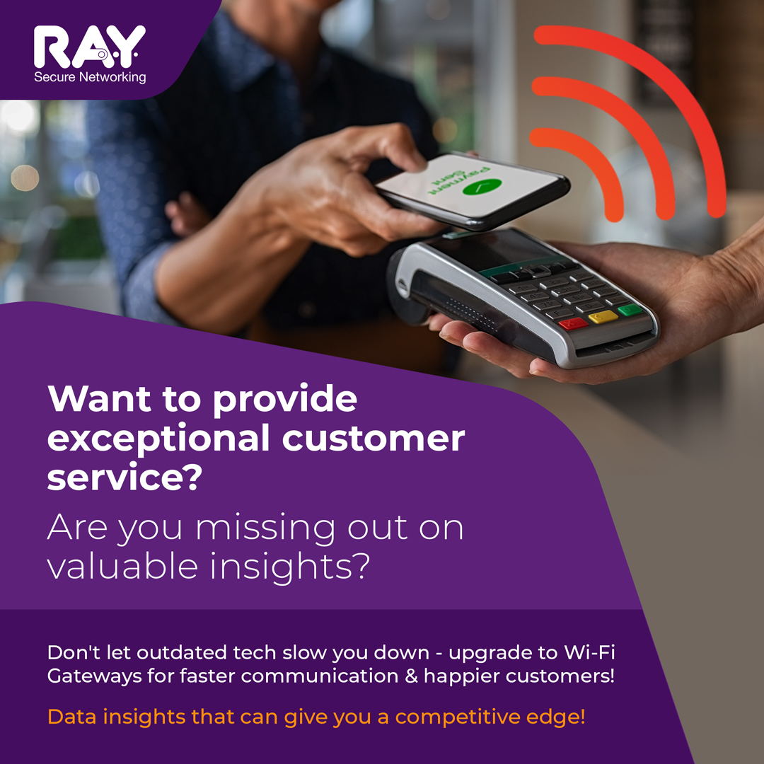 RayWifi's tweet photo. Are you looking for ways to provide exceptional service to your customers? Look no further than Ray solutions ( https://t.co/2oUmJGt19m )

With Ray Wifi, you can offer your customers lightning-fast internet speeds and reliable connectivity. 

#RayWifi #EdgeGateway #HappyCustomers https://t.co/P6uoSKnFlS