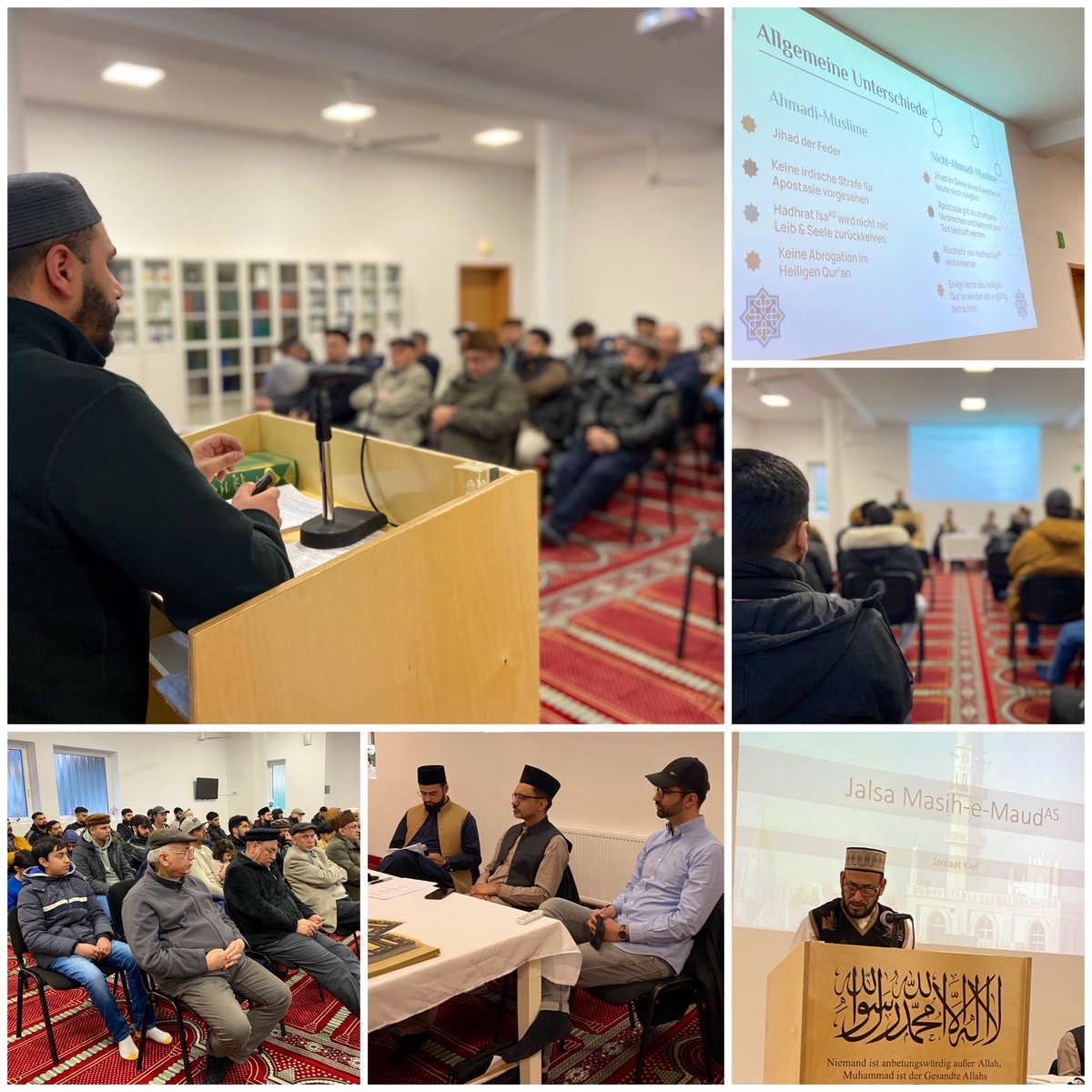 AhmadiyyaKiel's tweet photo. Am vergangenen Wochenende feierten die Gemeindemitglieder der @AhmadiyyaDE in #Kiel das „Youme Massih-e-Maud“ - Den Entstehungstag der Ahmadiyya Muslim Gemeinde. Nach inspirierenden Vorträgen &amp; melodischen Gedichten wurde auch gemeinsam das Fasten gebrochen. #Ramadhan #Iftar 🕌☪️ https://t.co/iPXVyuMXNN