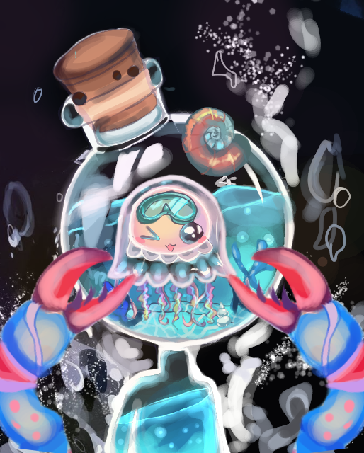 IssyDiftesse's tweet photo. #glub #FishBallerz #Fishlist  
@CaptGlubber
 @FishBallerz
⋆   while everyone was sleeping I finished my art 
     and 
     finally I can put it on public display.

⋆   I will be glad both praise and criticism))

🎔 our fam has already reached 10k and aims for 15k followers💪 https://t.co/fhe7zM6D5d