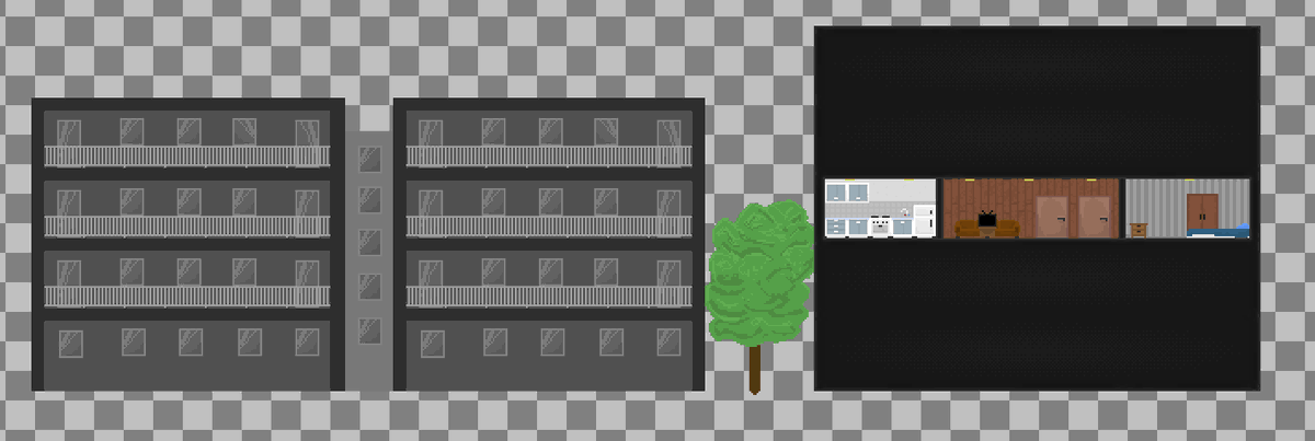 dekaDev_'s tweet image. we all know i suck at #pixelart but here is a starting level progress #aseprite #gamedev #unity3d