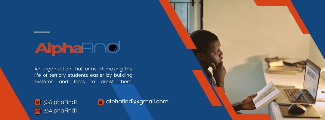ALPHAFIND1's tweet photo. Our primary aim holds as we continue to assist students by using dynamic means to solve problems they face on their various campuses with technological solutions being the dominant one.
#AlphaFind https://t.co/mUx2RuqYu5