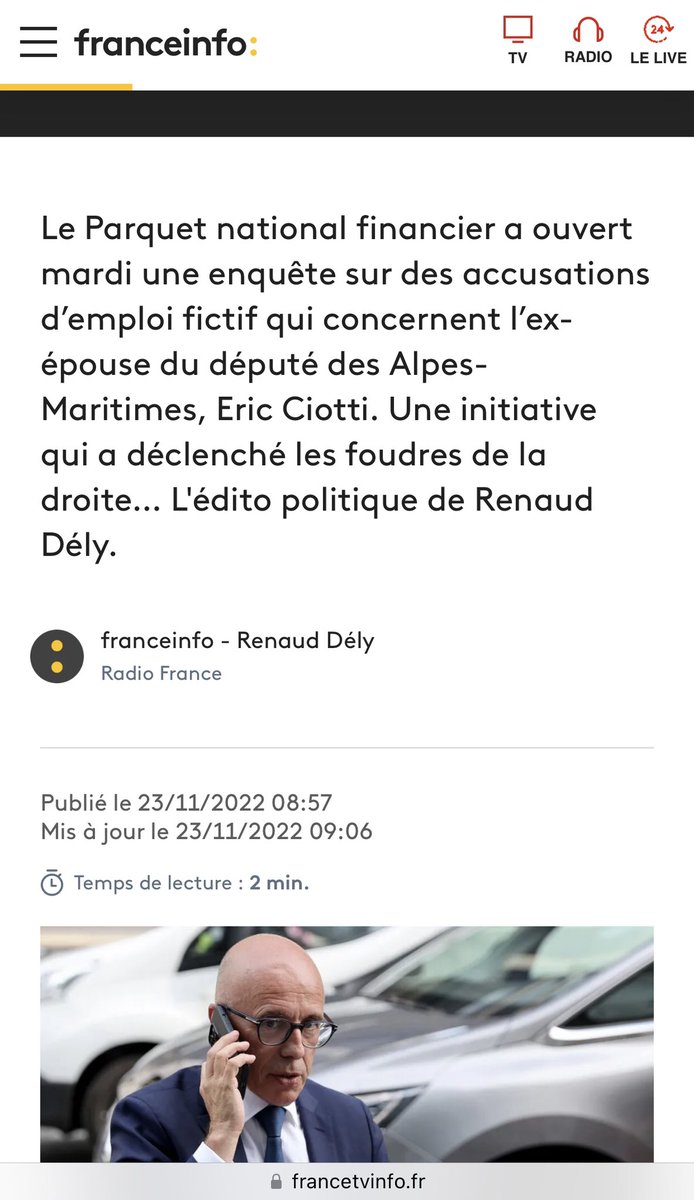 SophroCay's tweet photo. @ECiotti Ça en est où cette affaire https://t.co/QXYJHIu3Vf