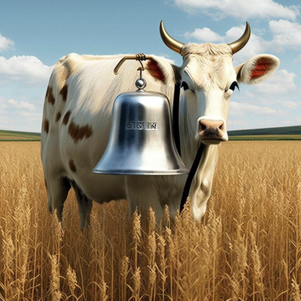 DevineAndy's tweet photo. @icreatelife Cow bell cornfield https://t.co/yVAwd7mnj8