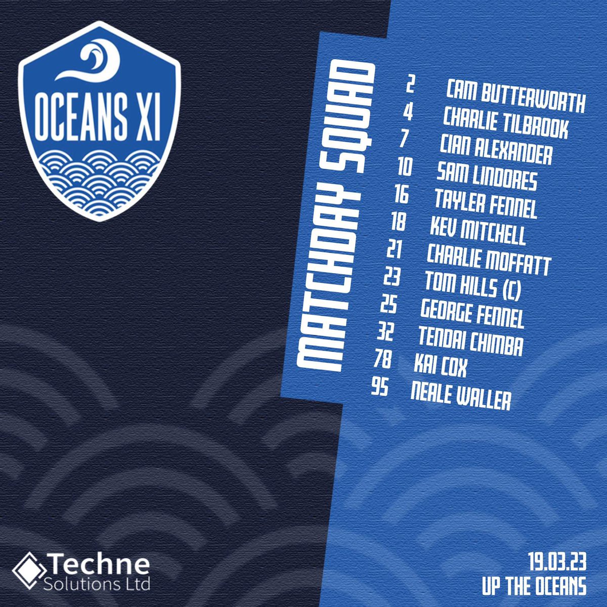 Squad for our previous match Vs Six Bells Reserves ⚽️ 
#uptheoceans #hertsadsundayleague