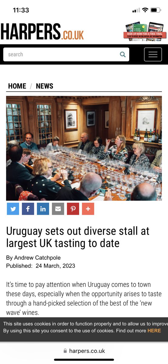 Amanda Barnes (@amanda_tweeter) on Twitter photo Great write up on the diversity of Uruguayan wine by <a href="/HarpersWine/">Harpers Wine</a> this morning by <a href="/andrewcatchpole/">Andrew Catchpole</a> 🙌
harpers.co.uk/news/fullstory…
<a href="/UruguayWine/">Uruguay Wine</a> <a href="/LatinosVinos/">VinosLatinos</a> <a href="/condor_wines/">Condor Wines</a> <a href="/geramichelini/">El Otro Michelini</a> <a href="/Squeeze_Mag/">South America Wine Guide</a> <a href="/germanbruzzone/">German Bruzzone</a> Great write up on the diversity of Uruguayan wine by <a href="/HarpersWine/">Harpers Wine</a> this morning by <a href="/andrewcatchpole/">Andrew Catchpole</a> 🙌
harpers.co.uk/news/fullstory…
<a href="/UruguayWine/">Uruguay Wine</a> <a href="/LatinosVinos/">VinosLatinos</a> <a href="/condor_wines/">Condor Wines</a> <a href="/geramichelini/">El Otro Michelini</a> <a href="/Squeeze_Mag/">South America Wine Guide</a> <a href="/germanbruzzone/">German Bruzzone</a>