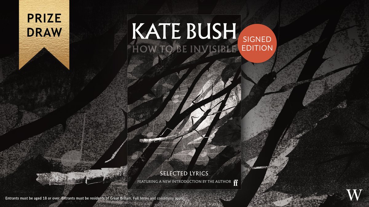 Closing soon! To celebrate the paperback release of How To Be Invisible by the legendary Kate Bush, we're giving away a signed copy! Details here: bit.ly/3iQKs46
