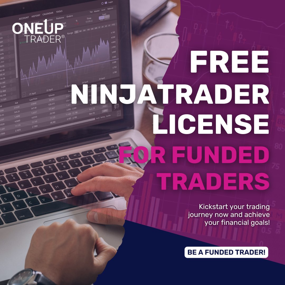 OneUpTrader's tweet photo. Exciting News: Free Ninjatrader License for Funded Traders!
Kickstart your trading journey now and achieve your financial goals!
Register today with OneUp Trader to write your own success story and become a Funded Futures trader!
https://t.co/5xXNxNnpM5
#oneuptrader https://t.co/TzMtrPSnFe