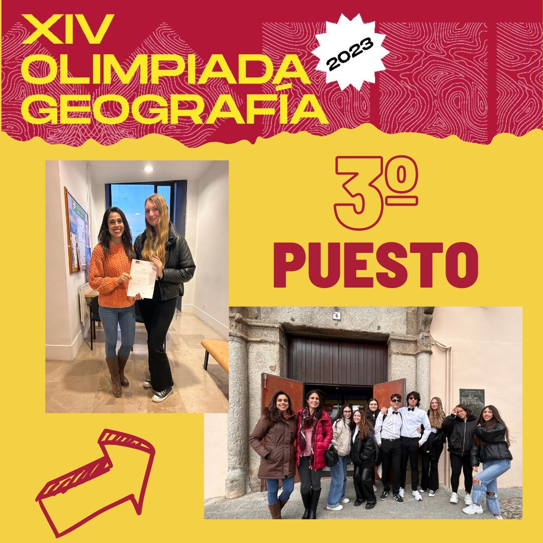 ampariberatajo's tweet photo. Nuestros alumnos de 2º de Bachillerato B han participado en la XIV Olimpiada Regional de Geografía de España, donde Alexandra Tilipan consiguió con un merecido tercer puesto de entre casi 100 participantes.
https://t.co/ybuaxrfDnp https://t.co/7GengBvSGR