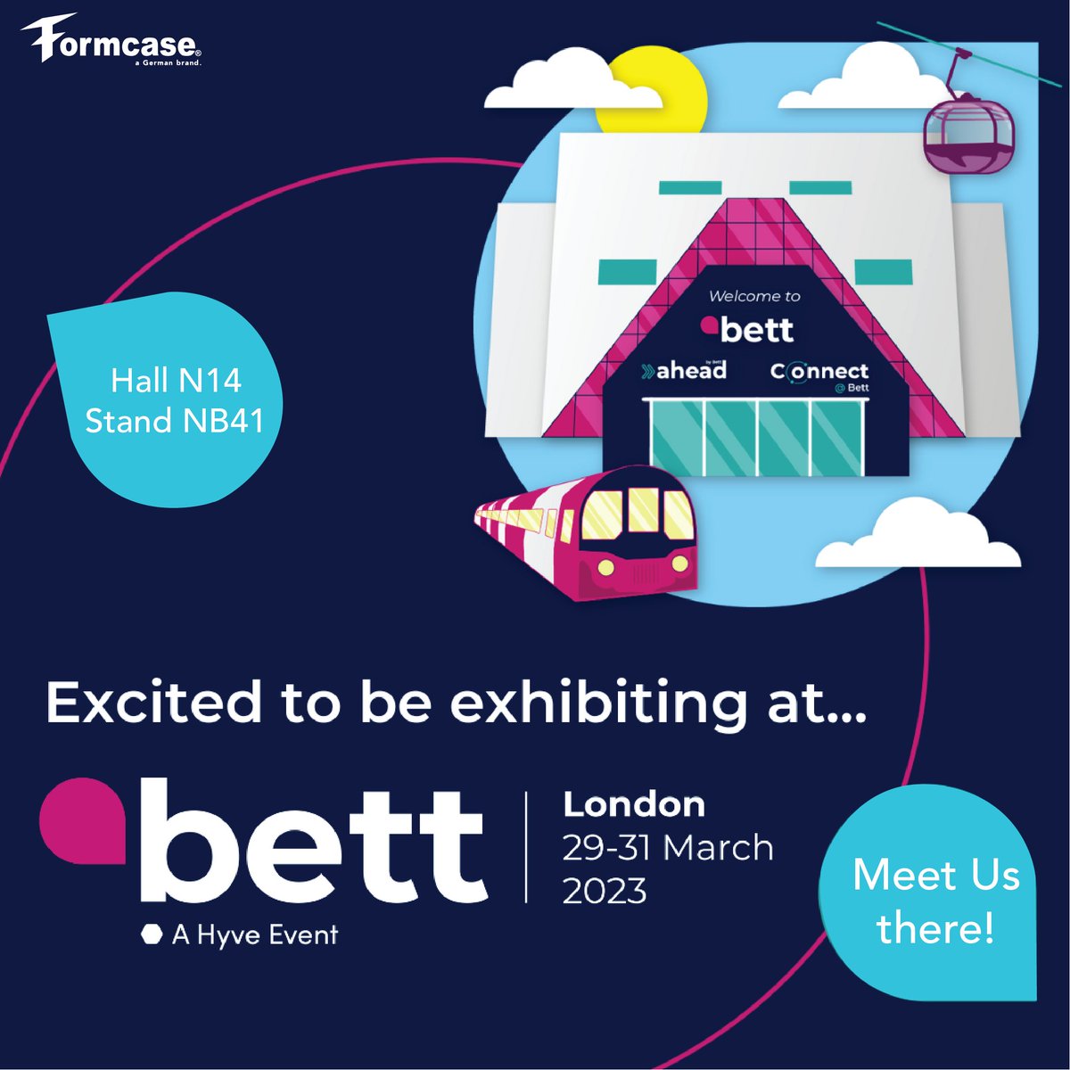 Formcase will be attending @bett_show 2023 in London, UK from March 29-31.

We look forward to seeing you at the German Pavilion.
#formcase #bettshow #bett #bettuk #education #innovation #technology #educationaltechnology #chargingsolution #apple #ipad #tablets #chargingtrolleys