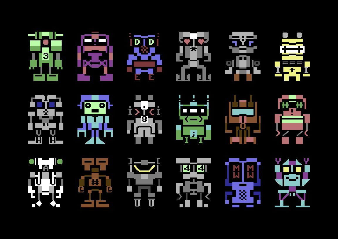 #MarchofRobots 27

#PETSCII #C64 #Commodore64 #pixelart #textmode
