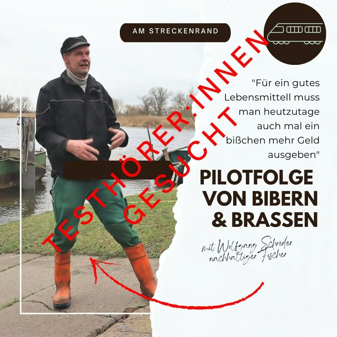 Wer mag Testhörer:in werden? Link gibt's via DM. #Nachhaltigkeit #Brandenburg #Podcast #AmStreckenrand