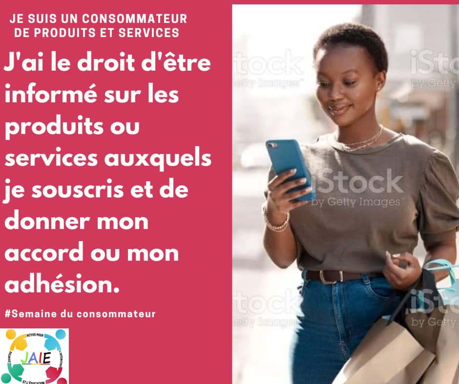 associationjaie's tweet photo. #Semaine_du_consommateur
#consommateur, #connais tes #droits, #leve_toi pour tes #droits.
#arcepbenin #cnuced @mdsc229 #fnuapbenin #onudc #enabelbenin #gizbenin #planinternationalbenin #consommateur https://t.co/GZPxIu30t1