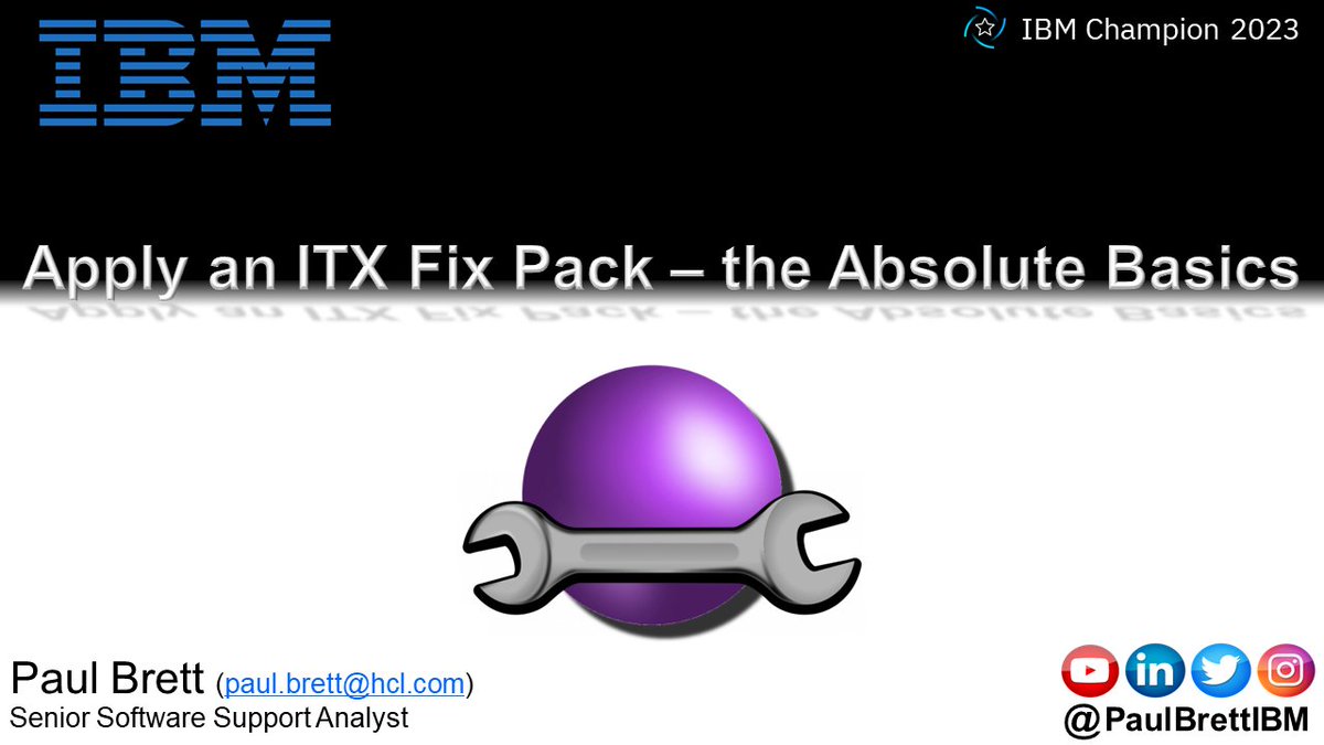 PaulBrettTech's tweet image. Coming to my YouTube channel soon:

youtube.com/PaulBrettIBM

#ITX  #FixPack  #Launcher  #Deploy  #Rollback