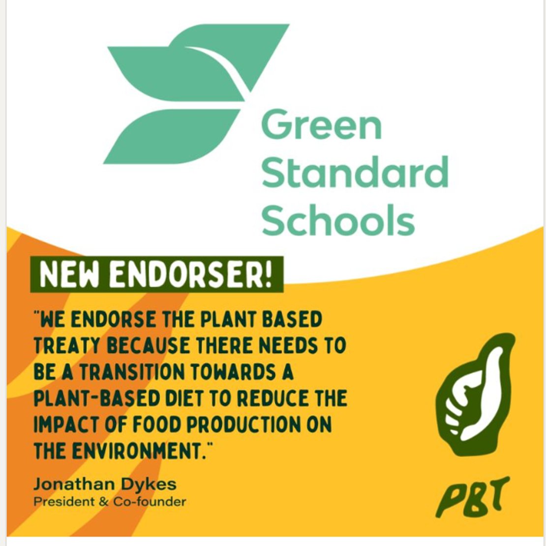 GreenStandardSc's tweet photo. Proud to endorse the @Plant_Treaty π
Plant-based diets help reduce global warming and save precious ecosystems like forests from destruction.
We encourage all our green-minded colleagues to check out and join the Treaty too!
#GreenLanguageTeaching
#GreenELT #ELTFootprint https://t.co/jGvjrwWuDg