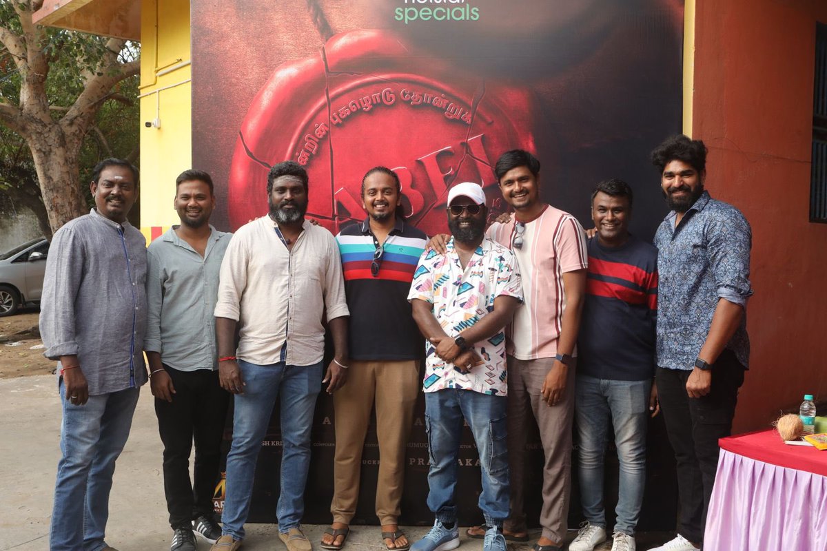 Congratulations dearest @Arunrajakamaraj for #label..❤️❤️❤️ next blockbuster series for @DisneyPlusHS .. all the best to the dearies who all associated with this..❤️❤️ @dineshkrishnanb @Editonraja @Meevinn #arkentertaintment @Actor_Mahendran