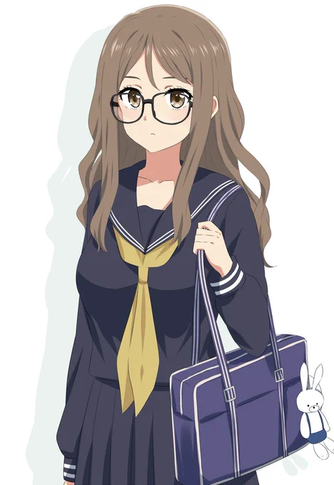 設定資料集のラフ案(10年前)の制服ミズキ好き 