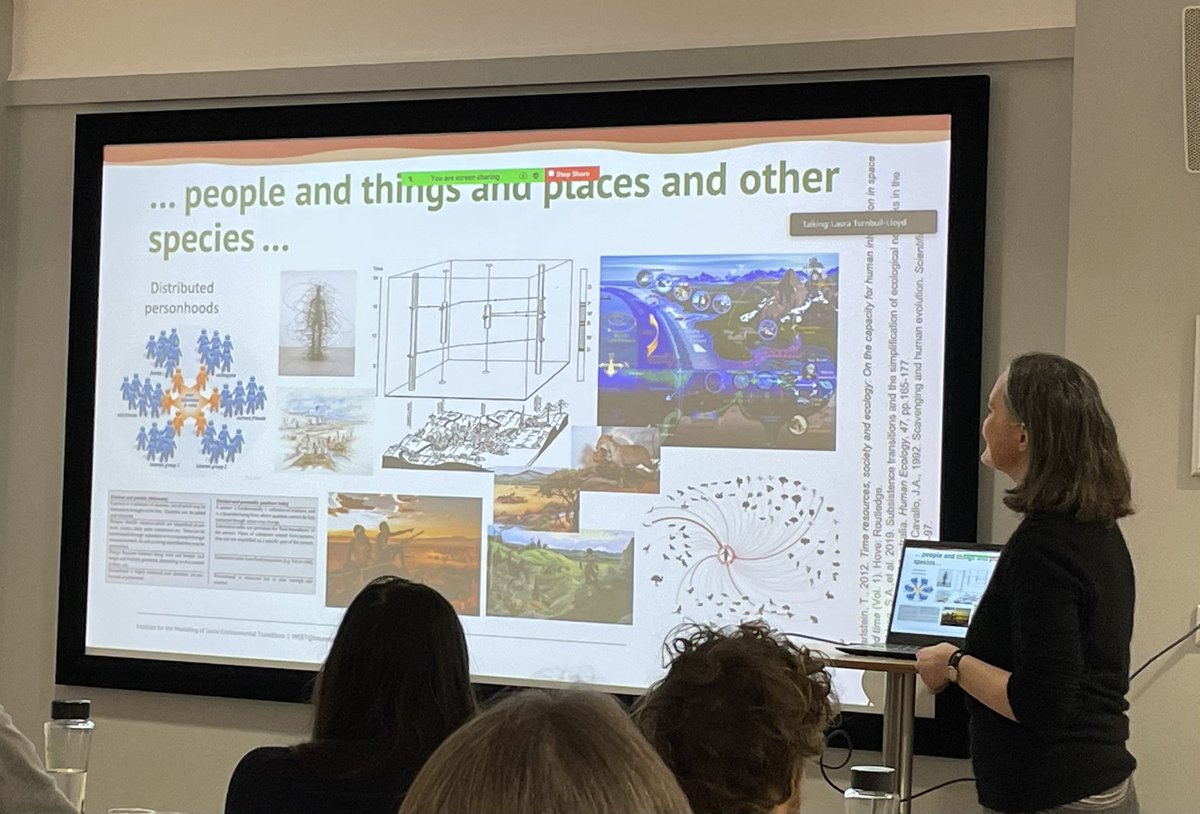 Ecohydrology's tweet photo. It’s that time of year… @network_iConn annual meeting on applications of connectivity to understand and manage #complexsystems. @FionaCoward kicked us off with a fascinating talk about network analysis of material culture as social connectivity https://t.co/fP1GIBV1ed
