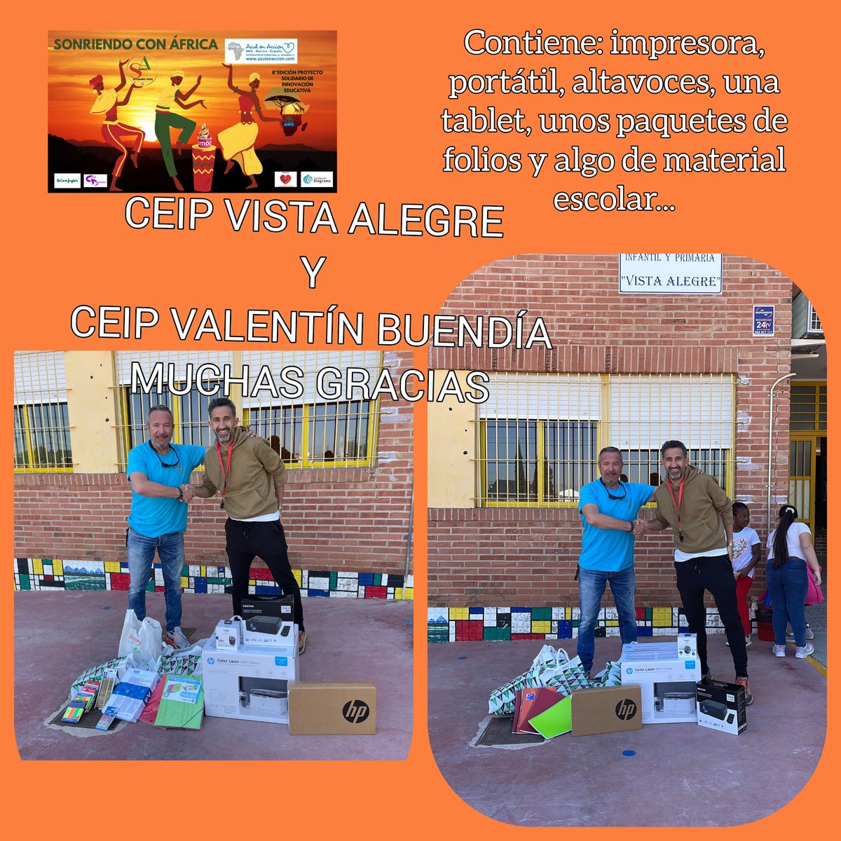 CONMILCOLORES/SONRIENDO CON ÁFRICA (@murciajme2016) on Twitter photo Fomentando la educación solidaria y la ayuda mutua entre colegios de Senegal y Murcia <a href="/AzulenAccion/">Azul en Acción</a> @Ceip Fuente Librilla @Ceip Nuestra Sra de las Mercedes @Ceip Narciso Yepes <a href="/Educarm/">Educarm</a> <a href="/pnud/">ONU Desarrollo</a> <a href="/direcmur/">DIRECMUR</a> <a href="/smooy/">smöoy</a> <a href="/CoralDiscantus/">Coral Discantus</a> <a href="/direcmur/">DIRECMUR</a> Fomentando la educación solidaria y la ayuda mutua entre colegios de Senegal y Murcia <a href="/AzulenAccion/">Azul en Acción</a> @Ceip Fuente Librilla @Ceip Nuestra Sra de las Mercedes @Ceip Narciso Yepes <a href="/Educarm/">Educarm</a> <a href="/pnud/">ONU Desarrollo</a> <a href="/direcmur/">DIRECMUR</a> <a href="/smooy/">smöoy</a> <a href="/CoralDiscantus/">Coral Discantus</a> <a href="/direcmur/">DIRECMUR</a>