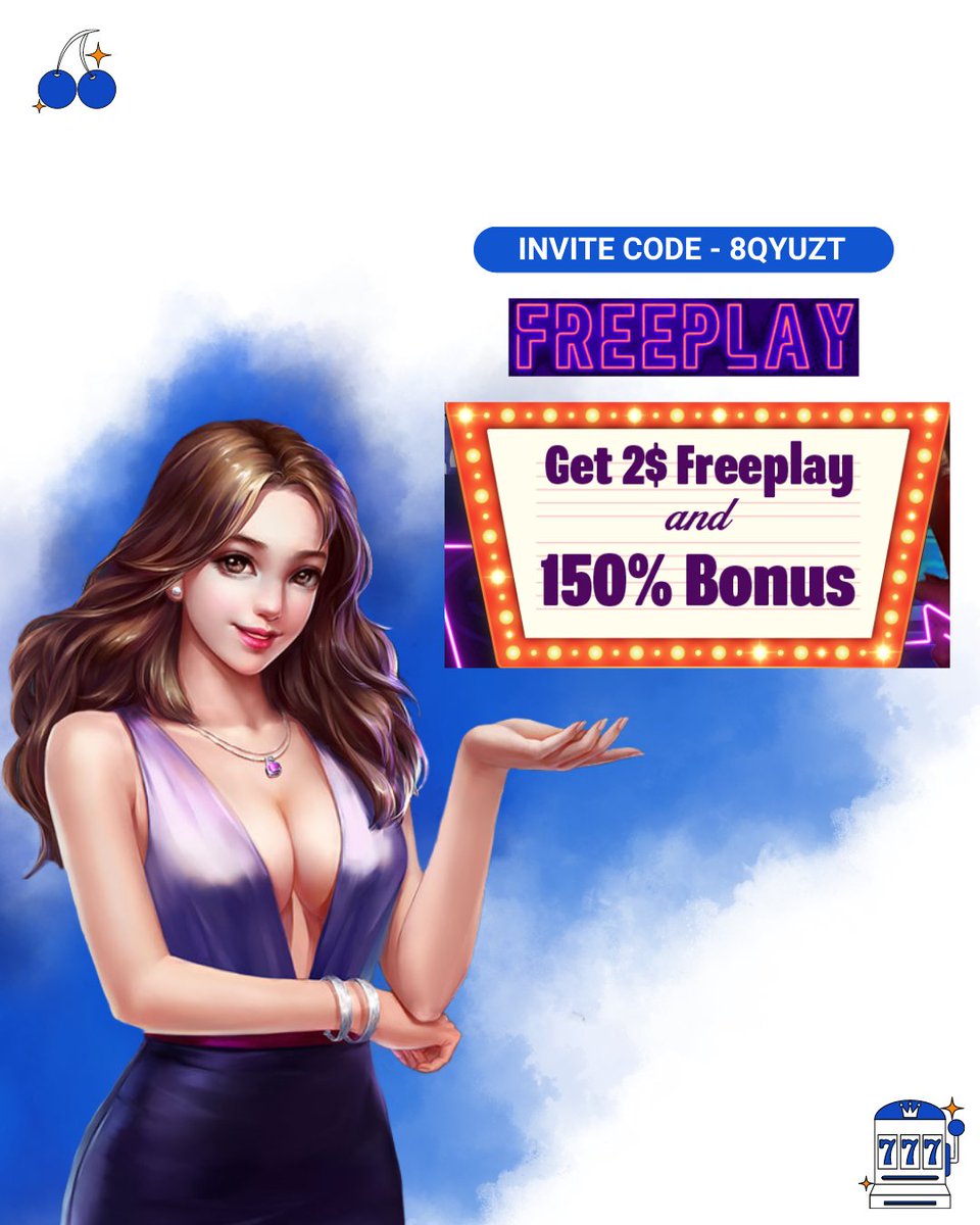 CosmoEpicRoma's tweet image. 💰💰 SUPER HOT EXCITING OFFERS FOR EVERY DEPOSIT | CosmoSlots VIP💰💰
💢INVITE CODE: 8QYUZT 💢
📌 Sign Up Now 👇 cosmoslotsvip.com/sign-up/
For new customers 🫶🫶
Text Me "Free Play" to my inbox to get $2 free
💢DEPOSIT 100 Get FREE 150💢
#CosmoSlotsVIP #OnlineCasino #OnlineSlots