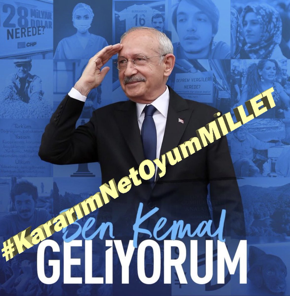 Bizler için bu seçim;
çevreyi tahrip eden, 
emeği vahşice sömüren, 
bütün insanlık değerlerini ayaklar altına alan, 
sadece kendisini ve yakın çevresini zenginleştiren,
kendini millet ve devlet yerine koyan anlayıştan 
kurtulma seçimi olmalıdır.
#KararımNetOyumMİLLET