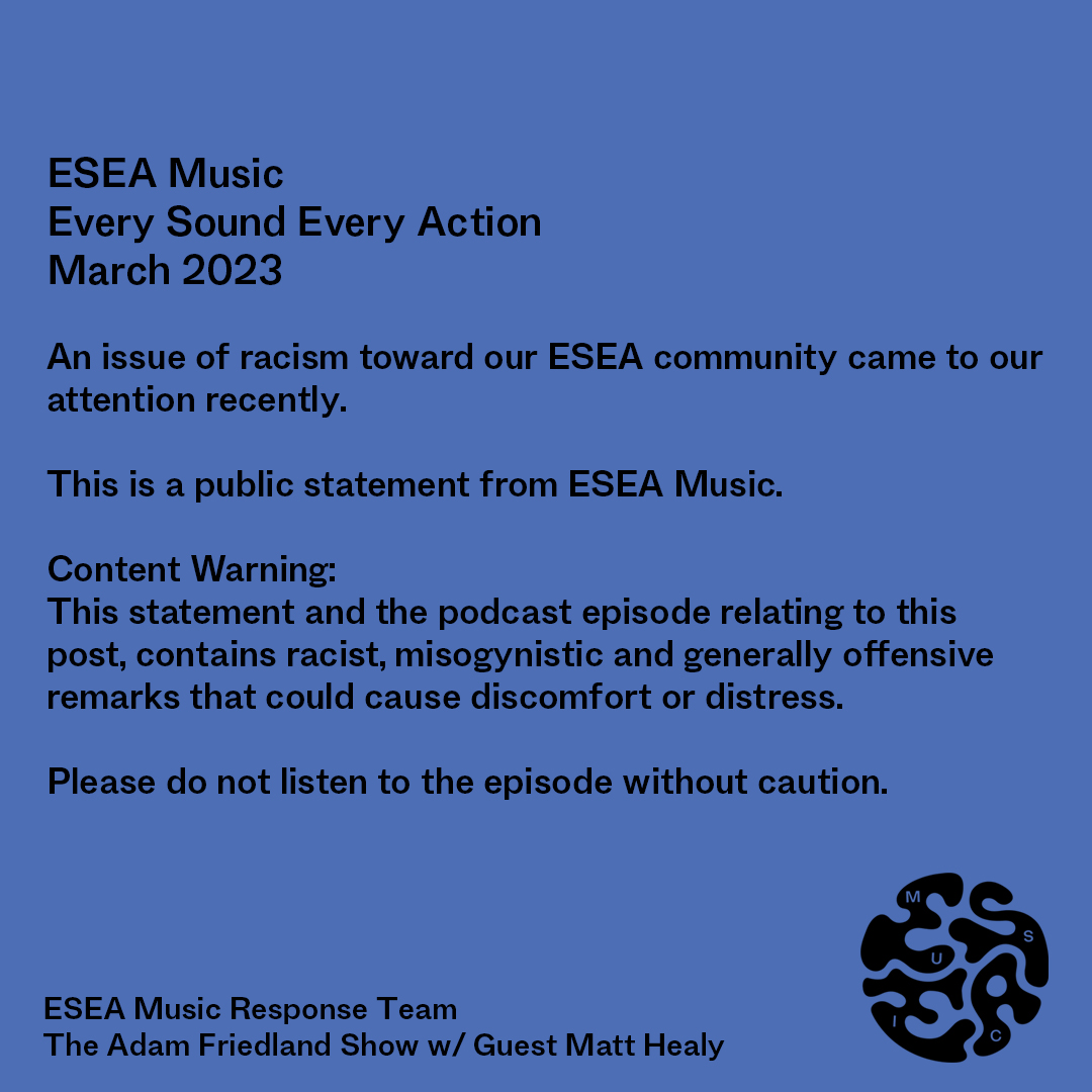 esea_music's tweet photo. Full statement in the bio link. https://t.co/kdOcES0I9c