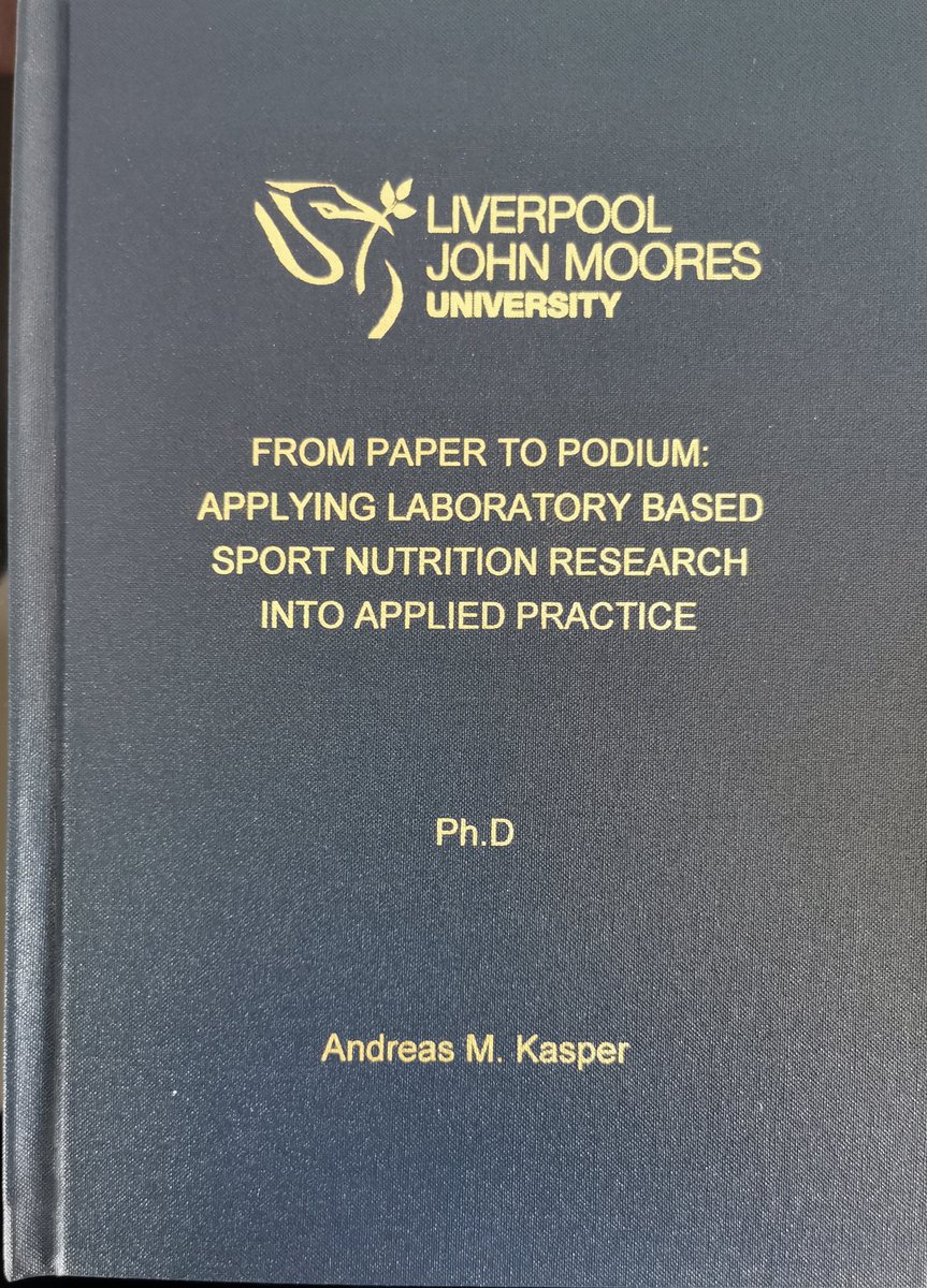 So this arrived in the post today! Couldn't be more proud of you Dr. Kasper! <a href="/Andy_Kasper/">Dr. Andreas M. Kasper</a> <a href="/LJMU/">Liverpool John Moores University</a> <a href="/LJMUSportSci/">LJMU Sport Science</a> <a href="/LJMUNutrition/">LJMU Sport Nutrition</a>