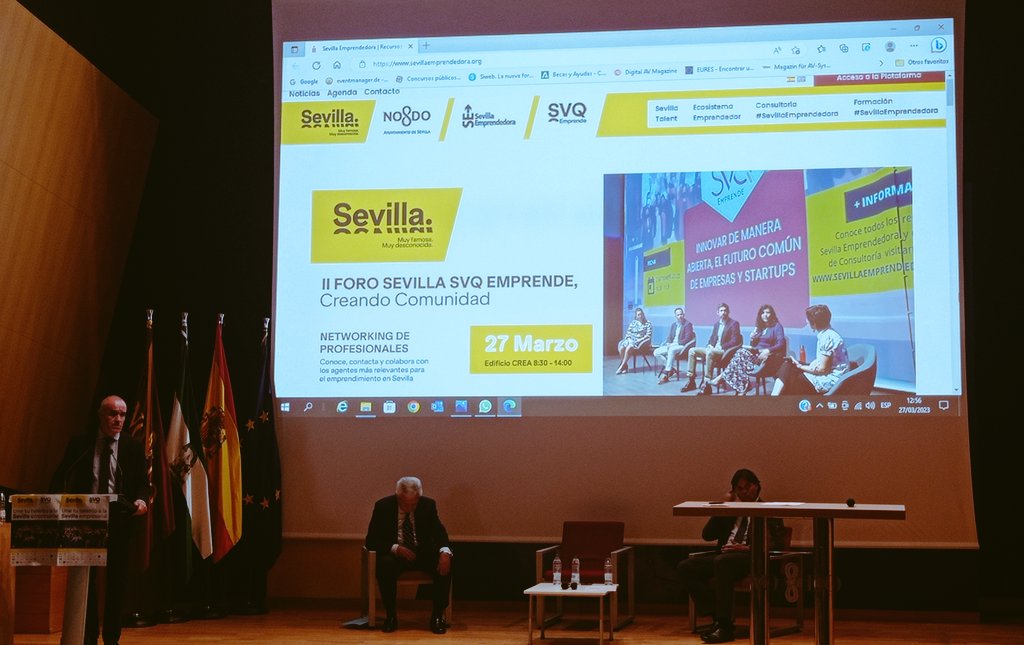 M82Isabel's tweet photo. Está mañana @ACH_AndExt en el II Foro Sevilla SVQ EMPRENDE, Creando Comunidad. https://t.co/62RBSe1gQ4