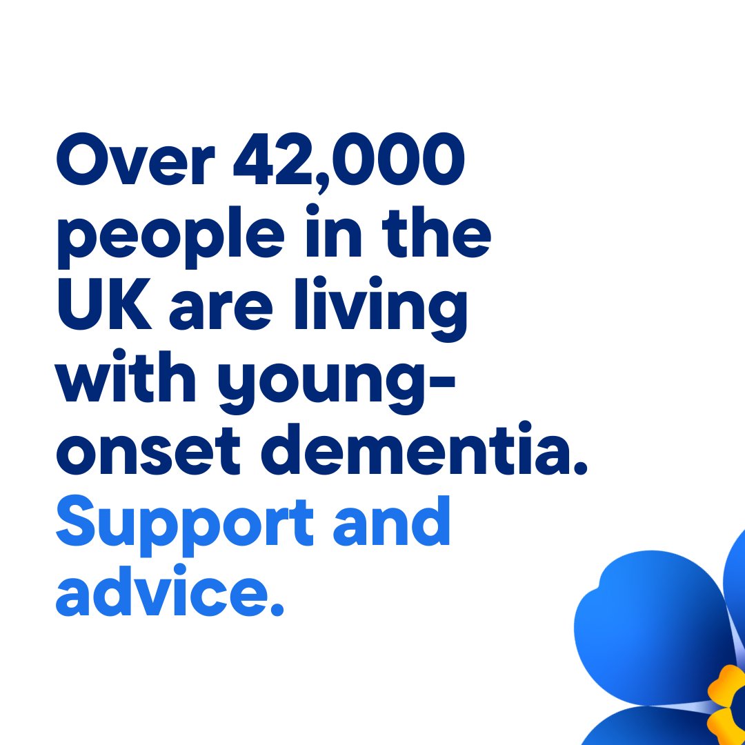 alzheimerssoc's tweet photo. Over 42,000 people in the UK are living with young-onset dementia. This is when a person develops dementia before the age of 65.

For more information on young-onset dementia visit our young-onset dementia support pages at https://t.co/T4hXPWTmWc. https://t.co/6CIxzg00LG