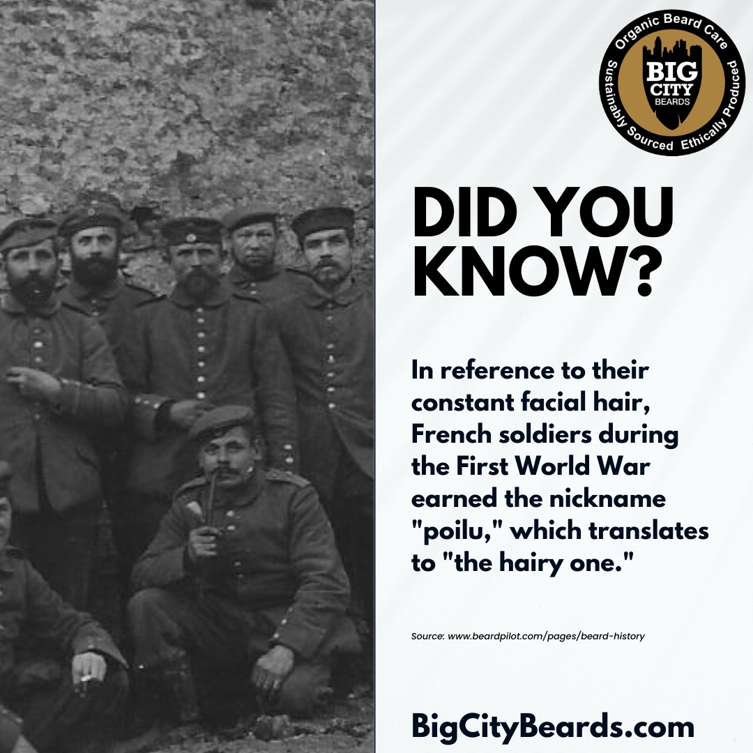 BigCityBeards's tweet photo. In the 18th &amp;19th centuries, they had specific facial hair styles depending on their roles. Grenadiers wore large, well-groomed mustaches, infantry chasseurs had mustaches &amp; goatees, &amp; gendarmes were actually required to have a mustache until 1933! 

#DidYouKnow #BigCityBeards https://t.co/l6awQoGnYU